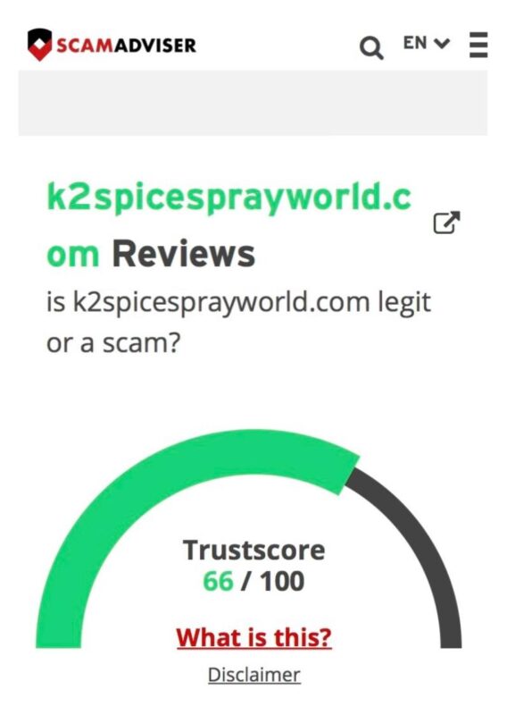 ScamAdviser Trustscore